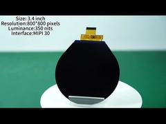 3.4 นิ้ว วงกลมจอจอ 480x480 พิกเซล ความละเอียดจอกับ MIPI อินเตอร์เฟส